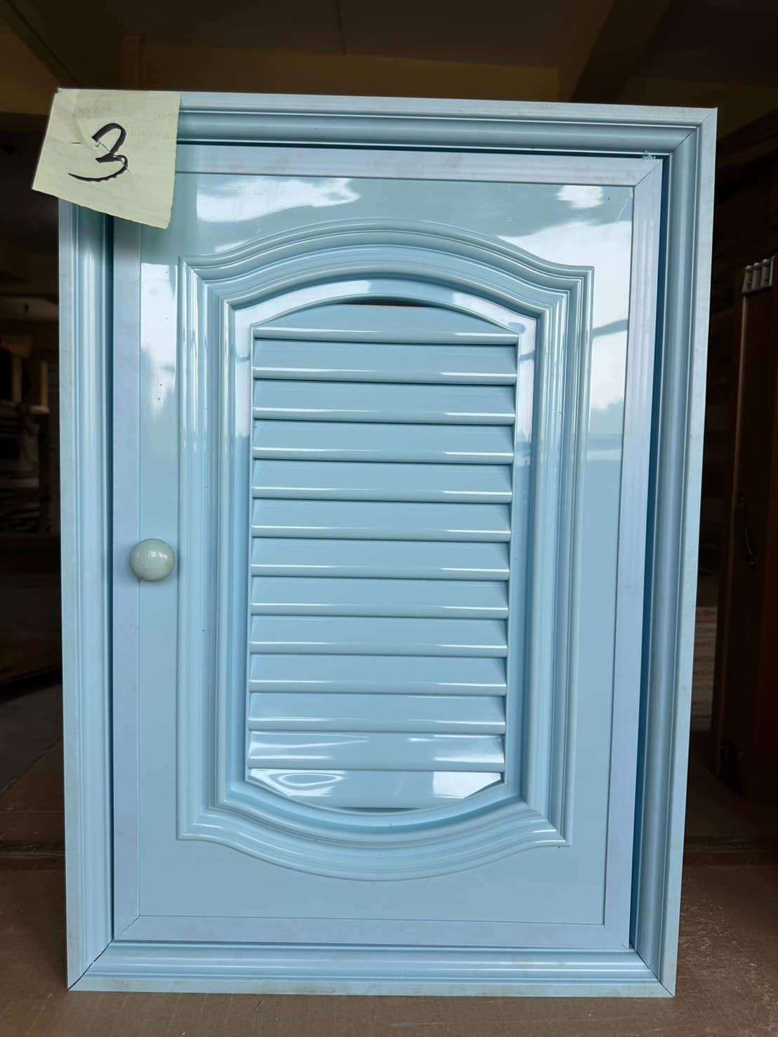 บานซิงค์เดี่ยว ABS ขนาด 46×66 ซม. สีฟ้าหน้าบานอิตาลี